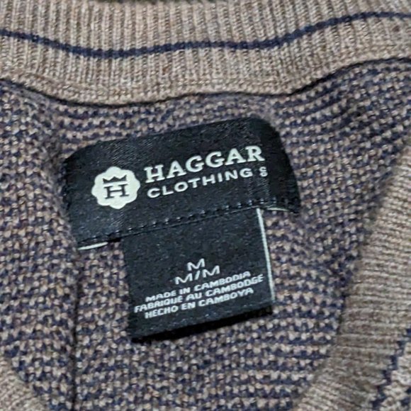 Haggar Men's V-Neck Sweater - Picture 2 of 2